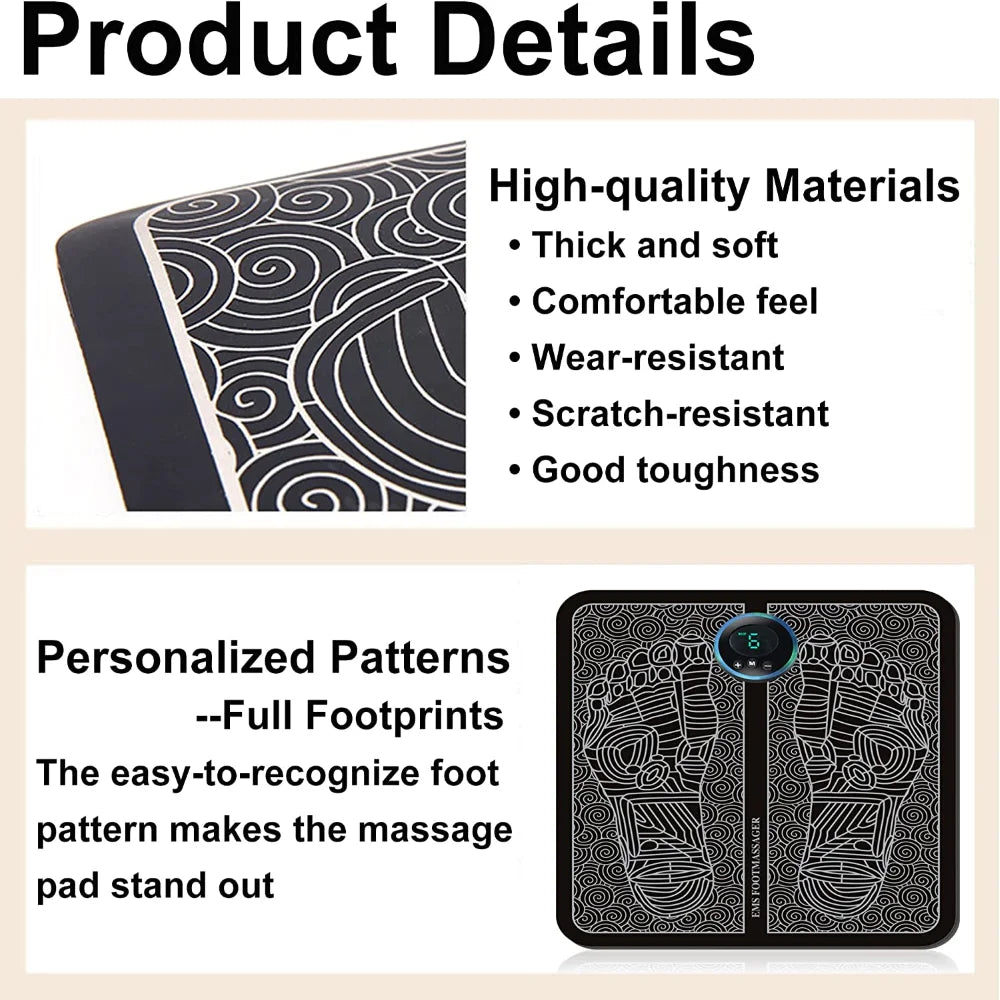 Electric EMS Foot Massager Pad