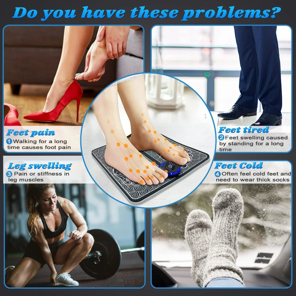 Electric EMS Foot Massager Pad