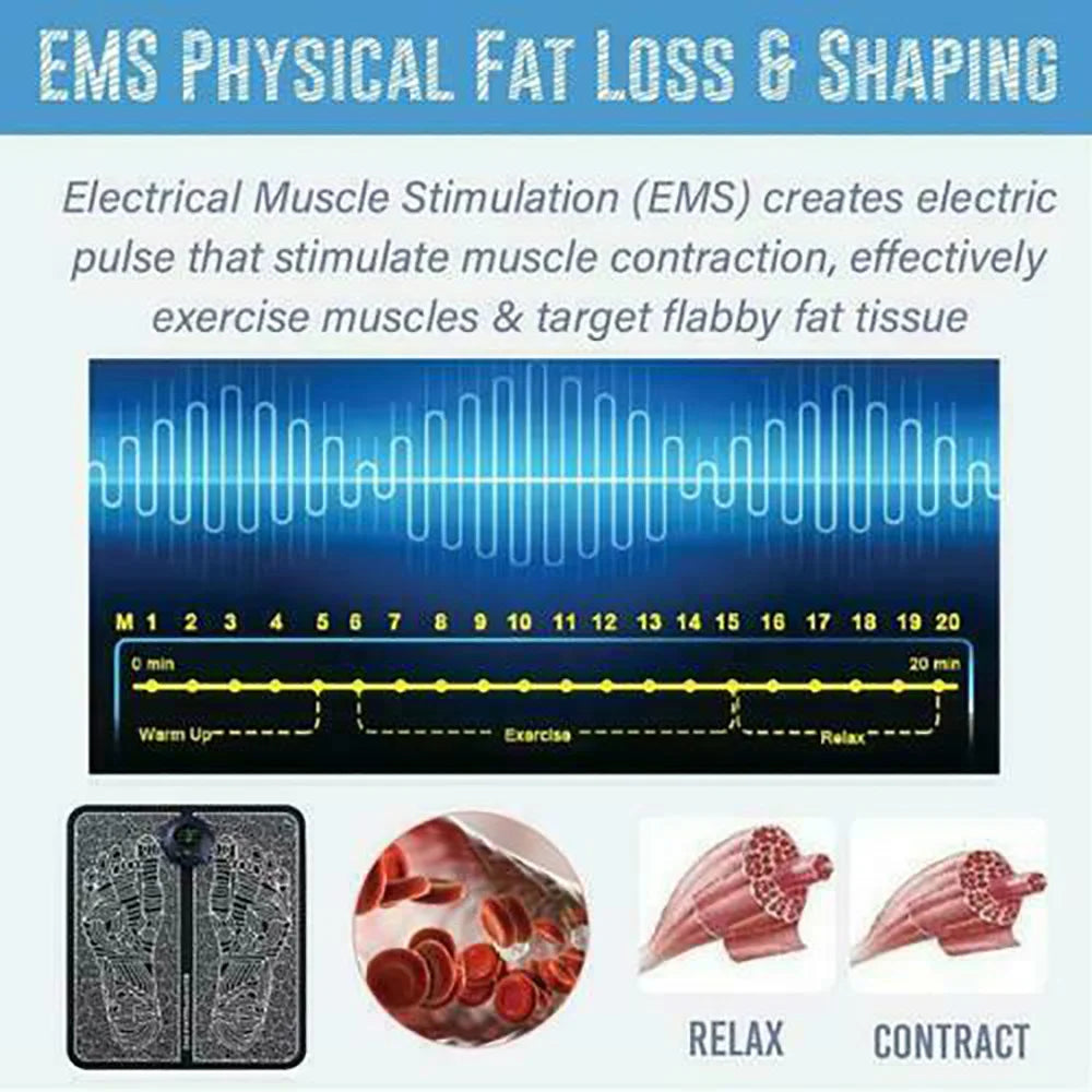 Electric EMS Foot Massager Pad
